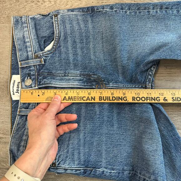 Reformation Liza High Rise Straight Cropped Jeans Laguna Size 25 - Picture 13 of 16